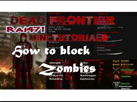 Dead Frontier Mini Tutorials .